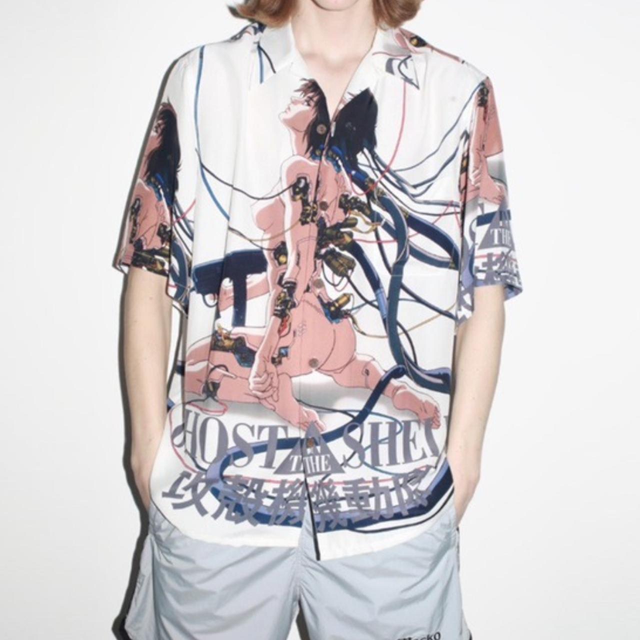 Ghost in the Shell Printed Hawaiian Short-Sleeve Shirt – Asian