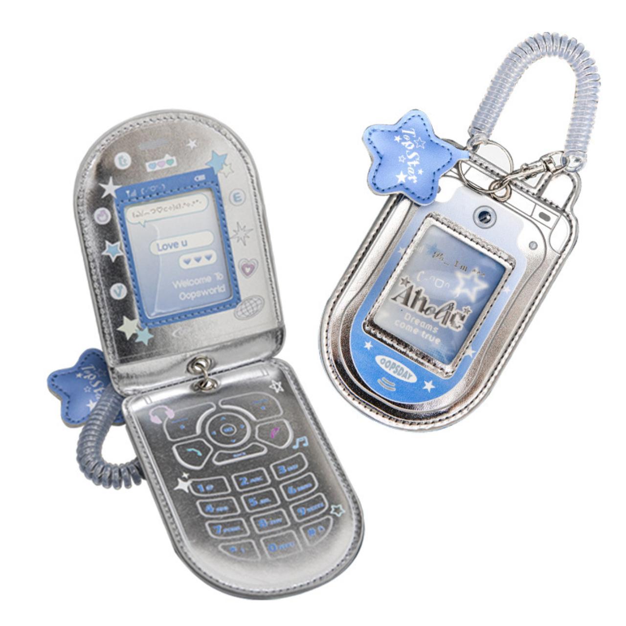 Flip Phone Leather Card Holder