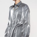 Grey Ice Silk Shirt